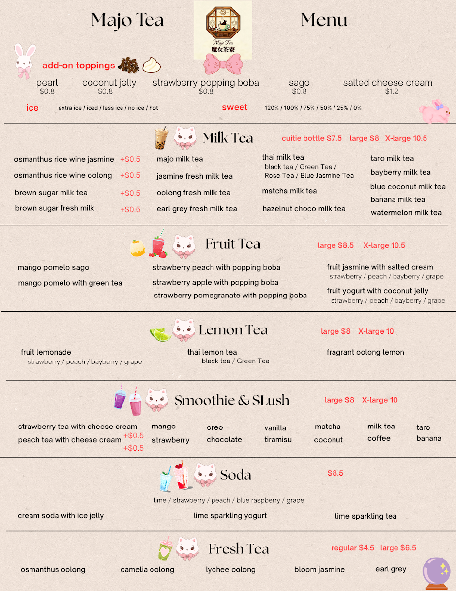 Menu Day Dream Coffee & Boba Tea House-1